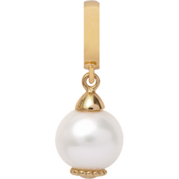 610-G09Hvit, Christina Collect White Pearl Dream Gold Plated Silver Charm